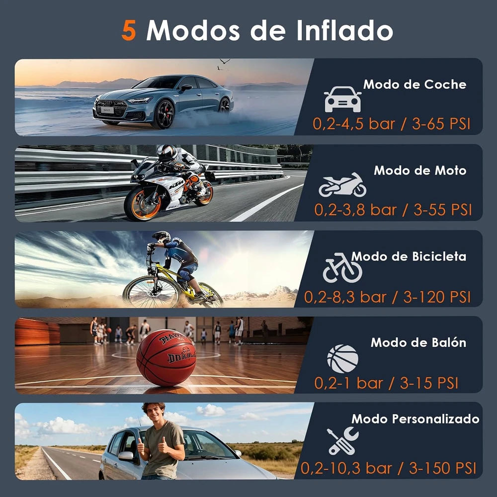 Compresor de Aire Portátil Hovvida