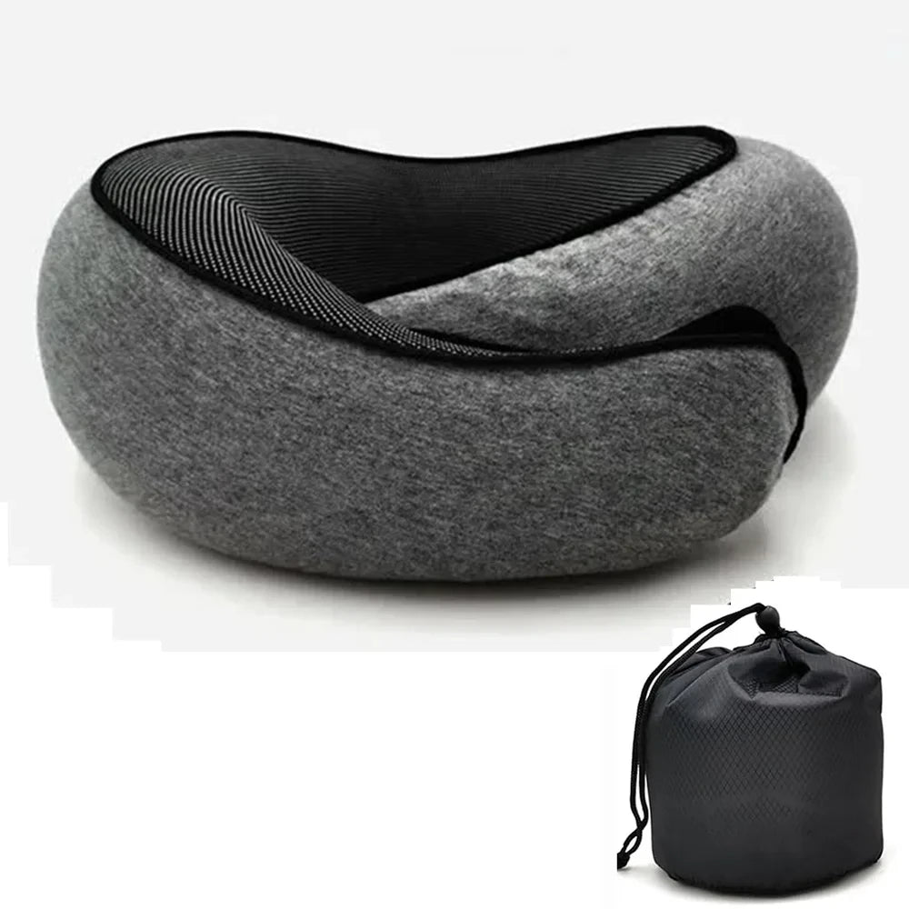 Ergonomic Memory Foam Travel Neck Pillow