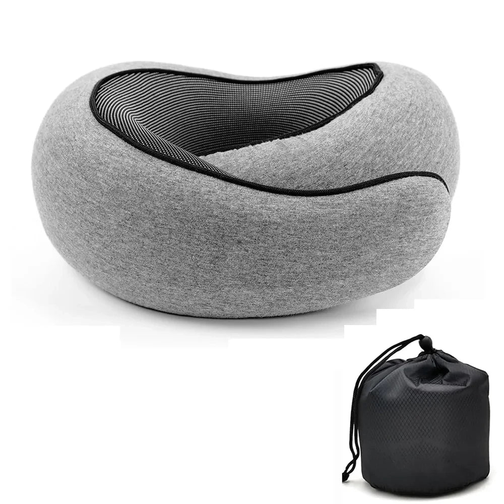 Ergonomic Memory Foam Travel Neck Pillow