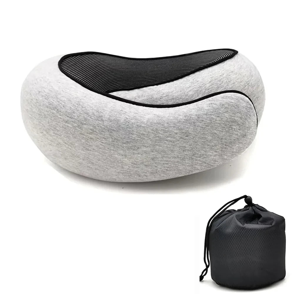 Ergonomic Memory Foam Travel Neck Pillow